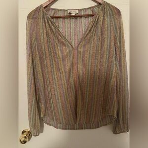 Anthropologie See U Soon Blouse size small